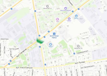 Видеоборд A у Рівному, 6х3м  м. Рівне, вул. А.Грушевського, в районі перехрестя з вул. Василя Червонія (Гагаріна) - 477182 схема