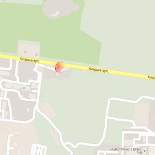 Билборд B в Ровно, 6х3м  м. Рівне, вул. Київська, 78г схема