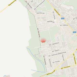 Билборд B в Ровно, 6х3м  м. Рівне, вул. Кулика і Гудачека (Макарова), навпроти будинку №21 схема