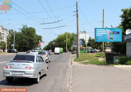 Білборд, Бігборд (Борд)  A у Запоріжжі Гвардейцев Широнинцев ул. – Валентиновская ул., из центра Фото 1