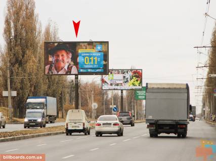 Білборд, Бігборд (Борд)  B у Запоріжжі Льва Ландау пр-т, 56, из центра Фото 1