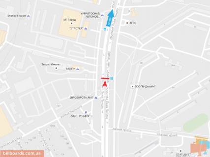 Призма A в Запорожье Льва Ландау пр-т, 20, в центр - 54710 схема