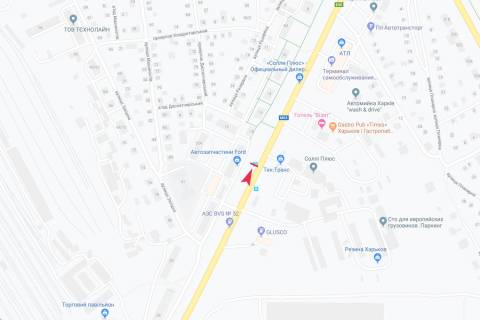 Билборд B в Харькове, 1,24х1,84  Мереф'янське шосе, 20 (зупинка Резервна), в центр схема