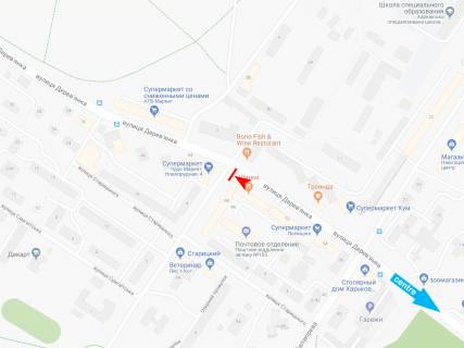 Призма B в Харькове, 3х6  Дерев'янка вул., 48 - Генріха Алтуняна (Новопрудна) вул., з центру - 471489 схема