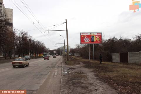 Билборд A в Запорожье Гвардейцев Широнинцев ул. – Валентиновская ул., из центра фото 1