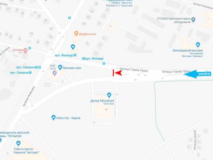 Видеоборд B в Харькове, 6x3  Героїв Праці вул., 2-В, до центру (VIP) (зуп. Архітектора Гінзбурга (Жилярді)) - 457655 схема