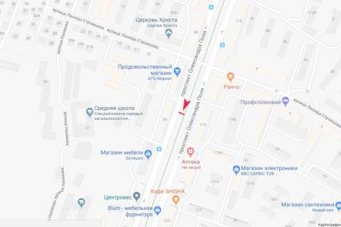 Призматрон, Призма A у Дніпро (Дніпропетровськ), 3x6  Олександра Поля (Кірова) пр-т, 84. Напрямок руху транспорту вгору - 416600 схема
