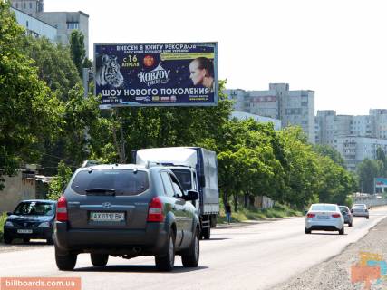 Билборд B в Запорожье Архитекторов ул., напротив дома №32, в город фото 1