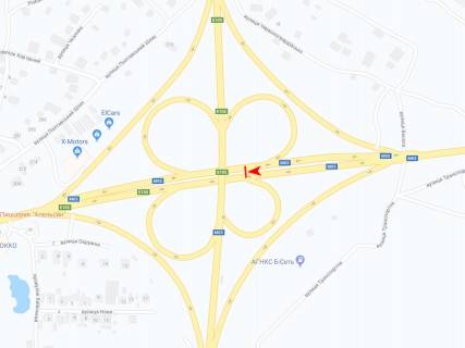 Билборд B в Харькове, 3х6  Полтавський шлях вул. - Окружна дорога, з центру схема