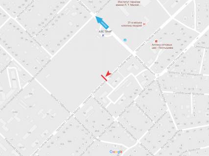 Билборд A в Харькове, 3х6  просп. Любові Малої (Постишева) 49, з центру схема