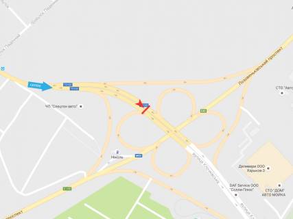 Билборд A в Харькове, 3х6  Клочківська вул. - Лозовеньківський пр-т, в центр (1) схема