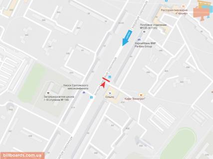 Призма A в Запорожье Гвардейцев Широнинцев ул., 44, из центра - 54200 схема