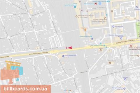 Скролер, Скрол A у Запоріжжі Полтавский шлях ул. - Верховский пер., из центра - 166013 схема