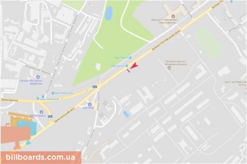 Билборд B в Запорожье Полтавский шлях ул., 192 (2), из центра схема