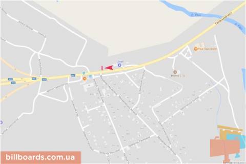 Билборд A в Запорожье Полтавский шлях ул. - Перша Ливарна вул. (Червоногвардійська вул.)., из центра схема