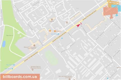Призма A в Запорожье Полтавский шлях ул. - Победителей ул., в центр - 166057 схема