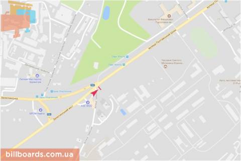 Призма A в Запорожье Полтавский шлях ул. - Чувашская ул., в центр - 166073 схема