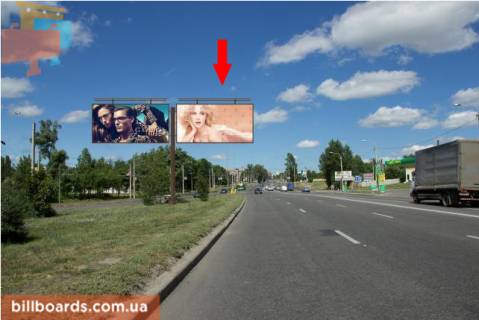 Білборд, Бігборд (Борд)  B у Запоріжжі Полтавский шлях ул. - Залютинская ул., в центр  Фото 1