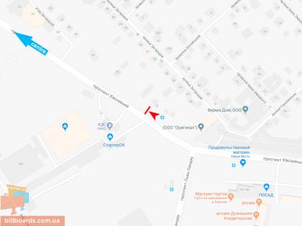 Призма A в Запорожье Юбилейный пр-т (напротив дома № 32-Б), в центр (ост. Льва Ландау) - 166117 схема