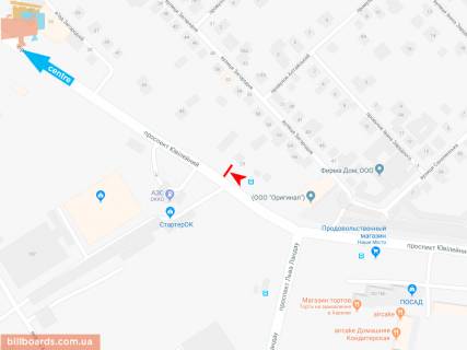Призма A в Запорожье Юбилейный пр-т (напротив дома № 32-Б), в центр (ост. Льва Ландау) - 166118 схема