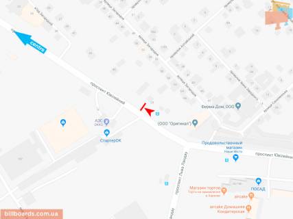 Призма A в Запорожье Юбилейный пр-т (напротив дома № 32-Б), в центр (ост. Льва Ландау) - 166119 схема