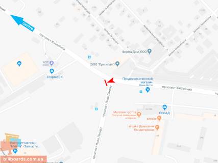 Призма B в Запорожье Юбилейный пр-т - Льва Ландау пр-т, в центр (VIP) - 166122 схема