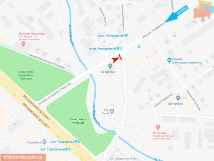 Призма A в Запорожье Івана Сошенка (Академіка Павлова) ул., 20-Б, из центра (VIP) (пер.Конюшенный) - 165457 схема