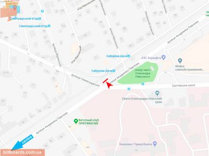 Призма A в Запорожье Івана Сошенка (Академіка Павлова) ул., 49 - Семиградская ул., в центр (VIP) - 165477 схема