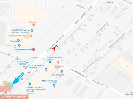Призма A в Харькове, 3х6  Академіка Павлова вул., 122, з центру (ст.м. Ак.Павлова) - 165531 схема