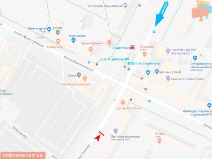 Призма A в Запорожье Івана Сошенка (Академіка Павлова) ул., 134/16, из центра (ст.м. Студенческая) - 165551 схема