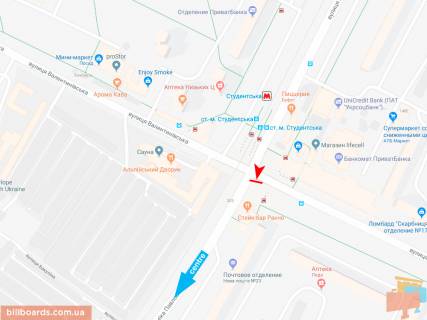 Призма B в Запорожье Івана Сошенка (Академіка Павлова) ул., 134/16 - Валентиновская ул, в центр (VIP) - 165555 схема