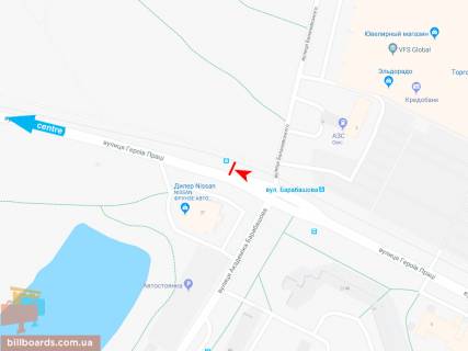 Призма A в Запорожье Героев Труда ул. (напротив дома № 2-Г), в центр (VIP) (Ниссан) - 165613 схема