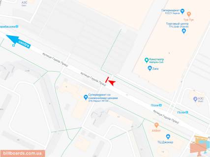 Призма A в Запорожье Героев Труда ул., 7 (3), в центр (VIP) (Караван) - 165626 схема
