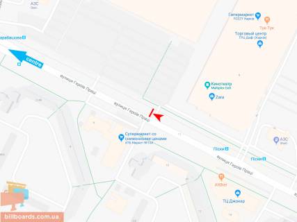 Призма A в Запорожье Героев Труда ул., 7 (3), в центр (VIP) (Караван) - 165627 схема