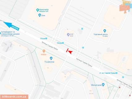 Призма A в Запорожье Героев Труда ул., 9-Б, в центр (VIP) (Дафи) - 165633 схема