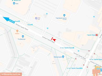 Призма A в Запорожье Героев Труда ул., 9-И, в центр (VIP) (ст.м. Г.Труда) - 165639 схема