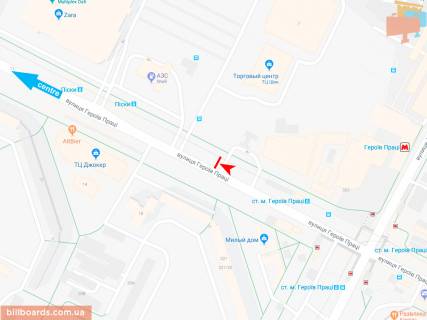 Призма A в Запорожье Героев Труда ул., 9-И, в центр (VIP) (ст.м. Г.Труда) - 165638 схема