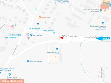 Призматрон, Призма B у Запоріжжі Героев Труда ул., 2-В, в центр (VIP) (ост. Жилярди) - 165608 схема