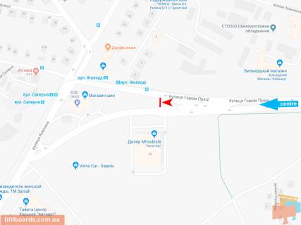 Призма B в Запорожье Героев Труда ул., 2-В, в центр (VIP) (ост. Жилярди) - 165607 схема