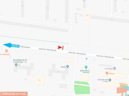 Призма B в Запорожье Юбилейный пр-т, 51 (2), из центра (VIP) (Киноленд) - 166148 схема