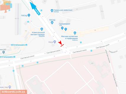 Prismatron, Prism B in Zaporizhzhya Ubilejnyj pr-t - Saltovskoe Sosse, iz centra - 166177 scheme