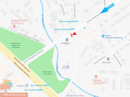 Призма B в Запорожье Івана Сошенка (Академіка Павлова) ул., 20-Б, в центр (VIP)  (пер.Конюшенный) - 165460 схема