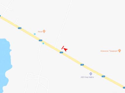 Билборд A в Запорожье Сумы-Харьков трасса, Подворки-Солоницевка, кафе "Лесное", из Харькова схема