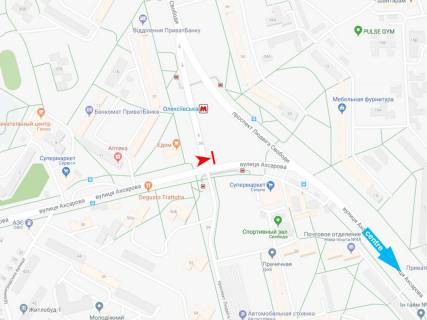 Призма B в Харькове, 3х6  Ахсарова вул. - Людвіга Свободи пр-т, VIP, в центр - 185665 схема