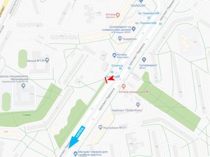 Призма A в Харькове Победы пр-т, 71, в центр - 185783 схема
