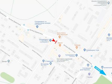 Призма A в Харькове, 3х6  Дерев'янка вул., 48 - Генріха Алтуняна (Новопрудна) вул., в центр - 185704 схема