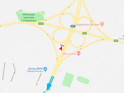 Билборд B в Харькове Академика Курчатова пр-т- Лозовеньковский пр. (2) схема