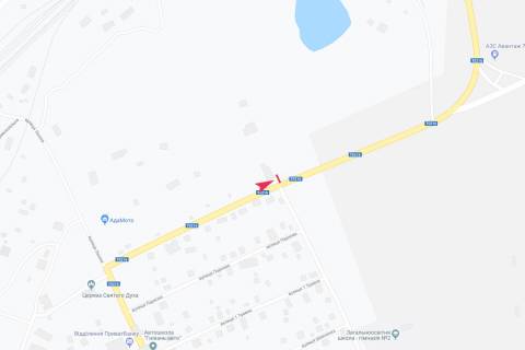Білборд, Бігборд (Борд)   у Гнівані в'їзд в місто схема