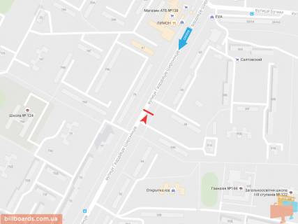 Призма A в Запорожье Гвардейцев Широнинцев ул., 58, из центра - 54210 схема