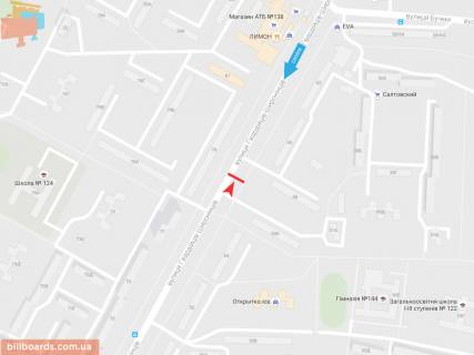 Призма A в Запорожье Гвардейцев Широнинцев ул., 58, из центра - 54208 схема